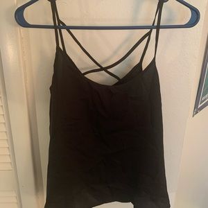 Black A&F tank top
